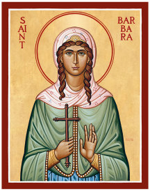 St. Barbara Original Icon 14" tall